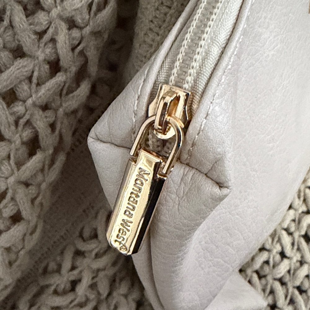 Montana West Cream Oversized Wristlet Pouch - Picture 4 of 6